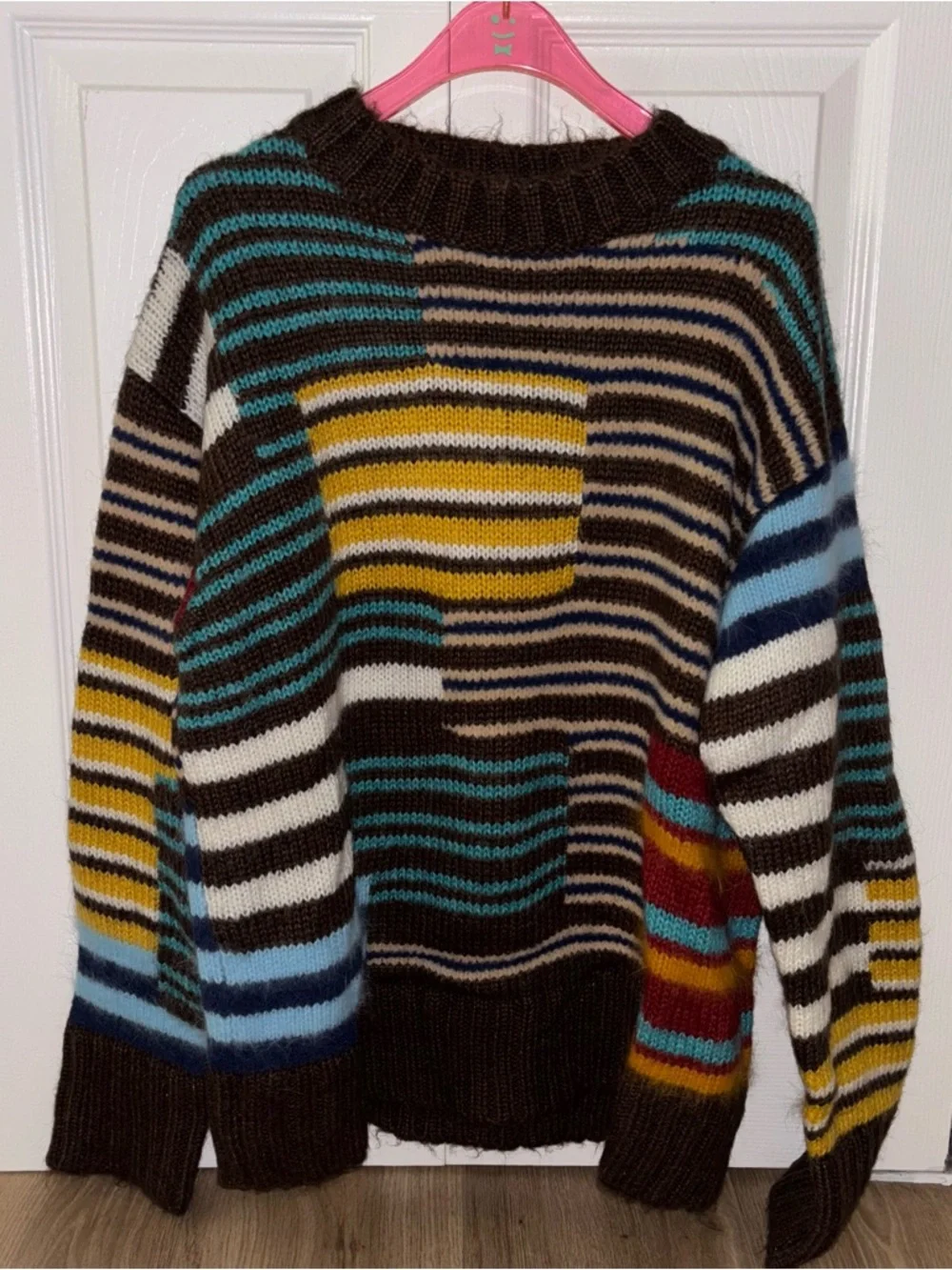 NWOT Danielle Guzio oversized striped sweater - Picture 2 of 5